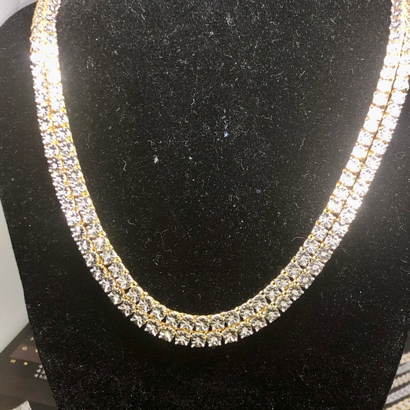 2 REAL DIAMOND TENNIS CHAINS NOT CZ READ POST WOW - Picture 3 of 17